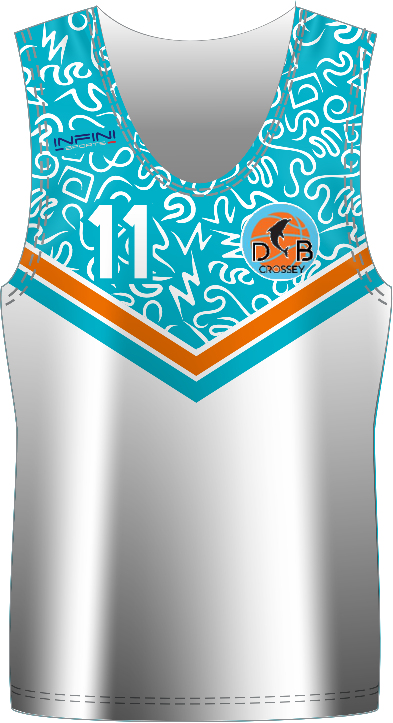 Aperçu du maillot LES DAUPHINS DE CROSSEY BASKET FEMME 2