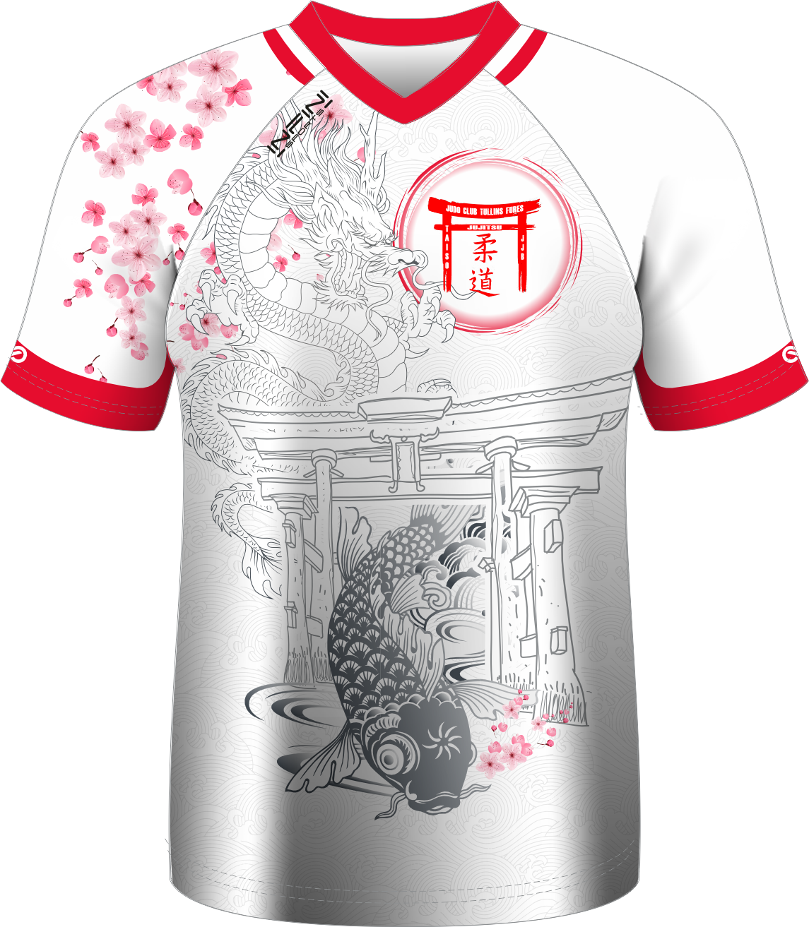 Aperçu du maillot JUDO TULLINS BLANC