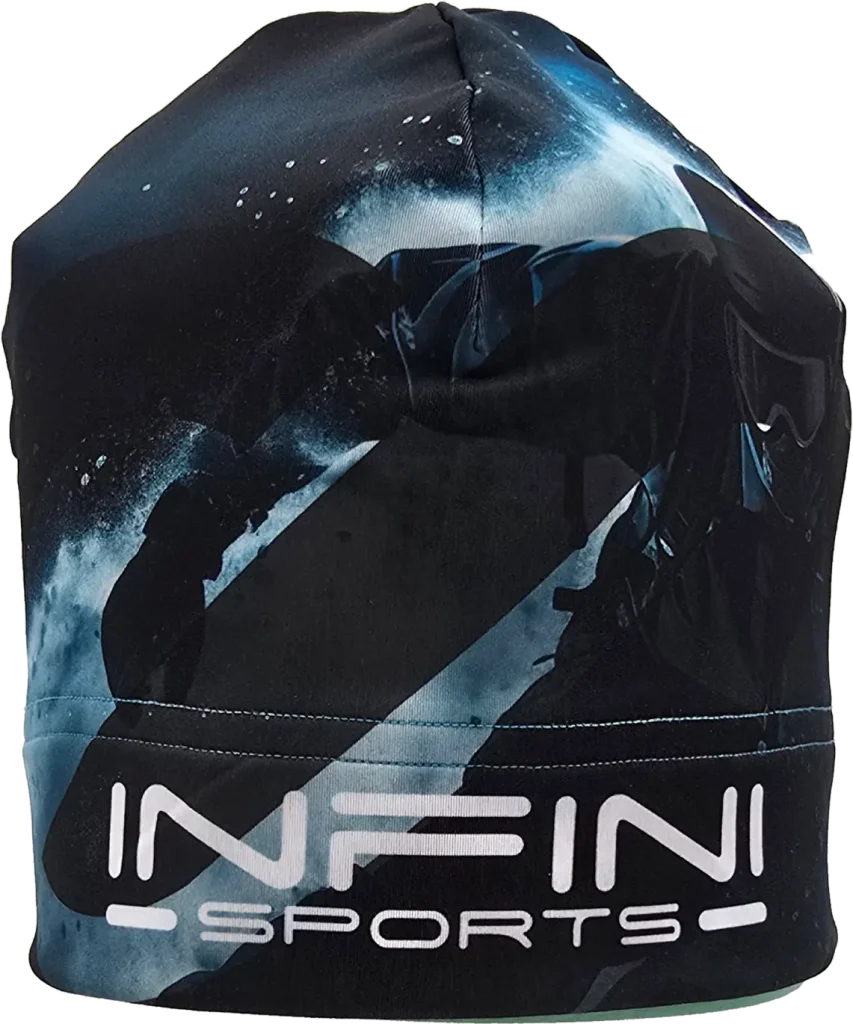bonnet avec logo inini sports et skieur